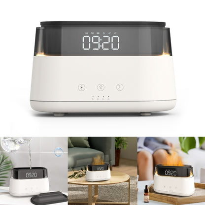 Smart Flame Humidifier with Clock - Timed Fragrance Sprayer for a Cozy Home Atmosphere