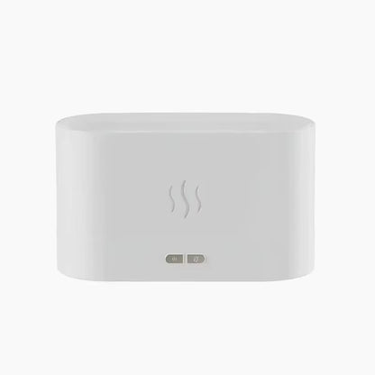 1Pc New Flame Simulation Flame Ultrasonic Humidifier, Portable 7-Color Flame Fireplace Air Aromatic Essential Oil Diffuser, USB