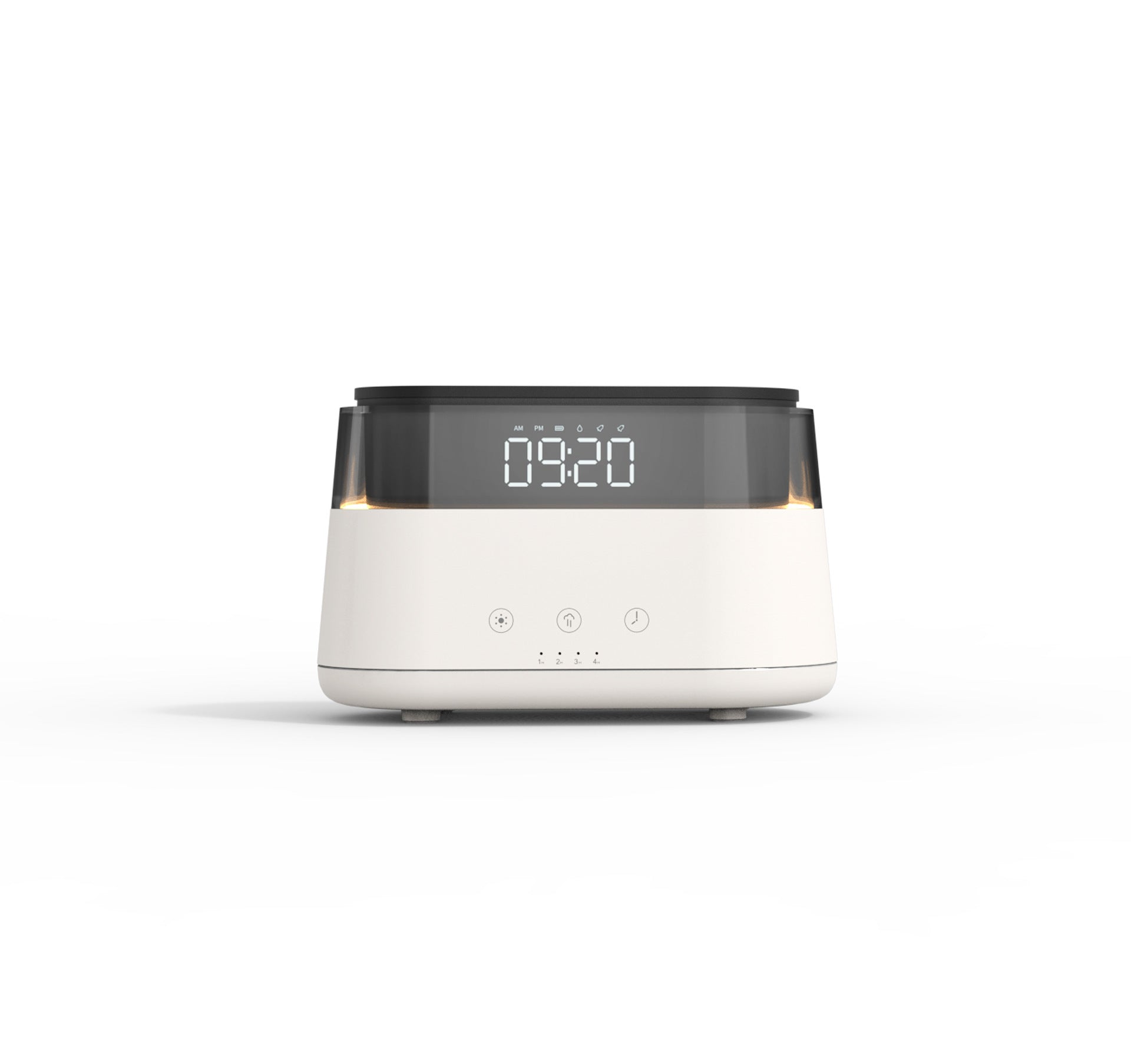 Smart Flame Humidifier with Clock - Timed Fragrance Sprayer for a Cozy Home Atmosphere