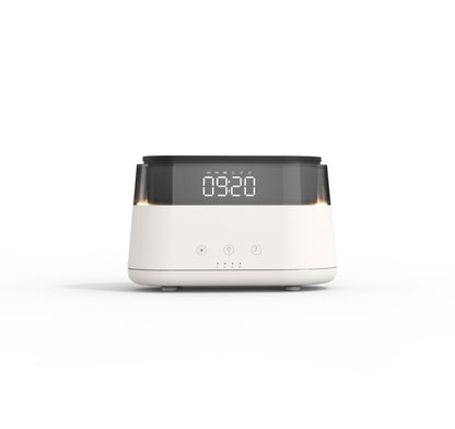 Smart Flame Humidifier with Clock - Timed Fragrance Sprayer for a Cozy Home Atmosphere