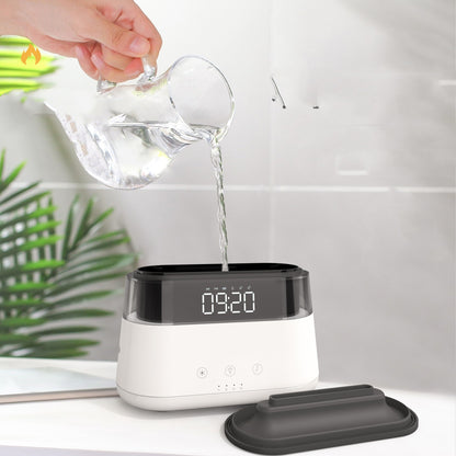 Smart Flame Humidifier with Clock - Timed Fragrance Sprayer for a Cozy Home Atmosphere